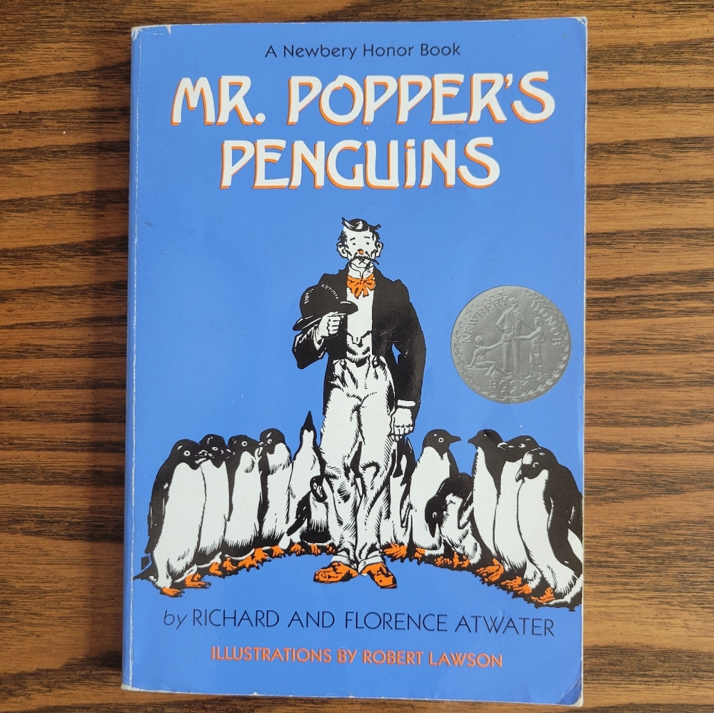 1988 Vintage "Mr. Popper's Penguins" by Richard/Florence Atwater Softcover Book